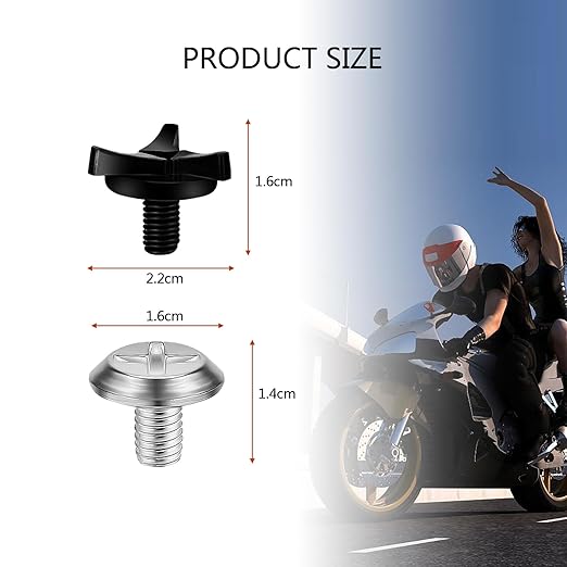 8pcs Motorcycle Helmet Visor Screws,Motorcycle Helmet Screws,Helmet Accessories for Motorcycle Helmets (Black, Silver)