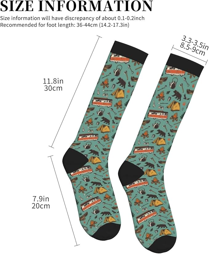 bassyil Compression Socks for Women & Men Circulation 15-20 mmHg Knee High Best Support for Nurses Travel Running Athletic