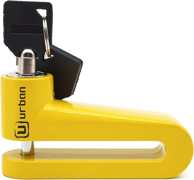 URBAN 560A Motorcycle Disc Lock, Universal ø7mm, More Visible More Deterrent, Compact and Effective Security, Universal Anti Theft Wheel Brake Lock for Motorbike Scooter Electric Bike Bicycle