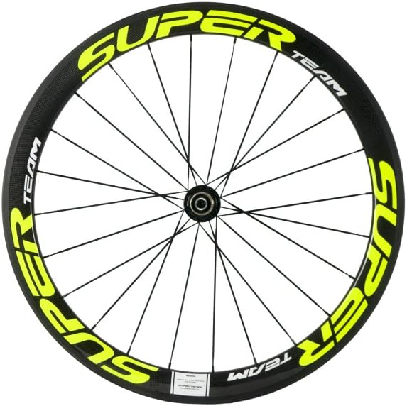 Superteam Carbon Fiber Road Bike Wheels 700C Clincher Wheelset 50mm Matte 23 Width