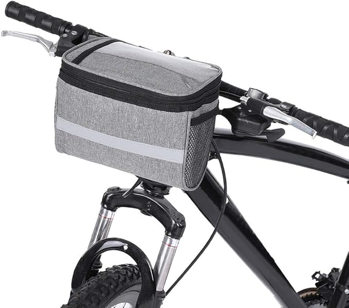 HEITIGN 2 in 1 Seat Bag Cycling Bag Cycle Factor Bike Handlebar Bag Waterproof Bike Saddlebag Aerodynamic Pouch with TPU for Mountain, Beach or Road Bikes