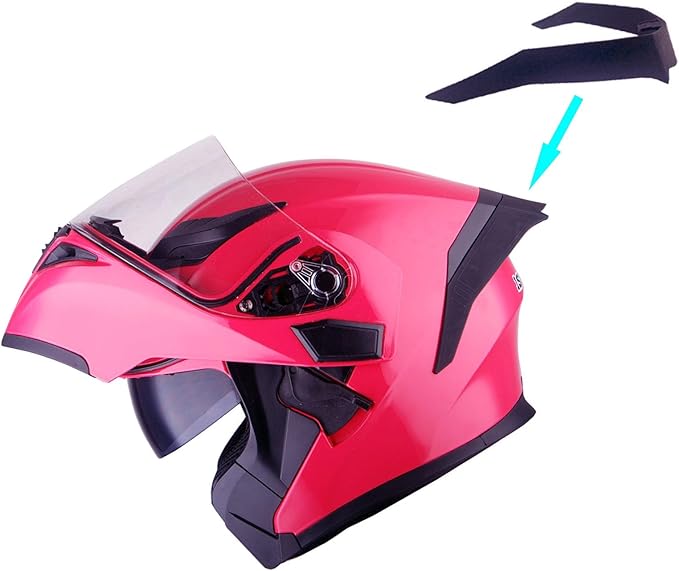 1Storm Motorcycle Modular Full Face Helmet Flip up Dual Visor Sun Shield: HB89 Glossy Pink