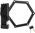 ROCKBROS Folding Bike Lock, Bicycle Lock Heavy Duty Anti Theft, Bike Locks with Mounting Bracket, Durable Alloy Scooter Lock,67 cm/26 inches