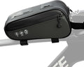 Bike Frame Triangle Bag, 1.2L Water-Resistant Top Tube Bag with Dual Side Pockets, Reflective Cycling Storage Pouch, Multi-Angle Mount for Road, MTB, and Ebike Accessories