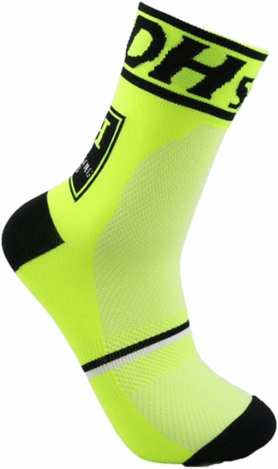 Libar Men's Cycling Socks Unisex Breathable Sports Running Trekking Athletic Basketball Socks