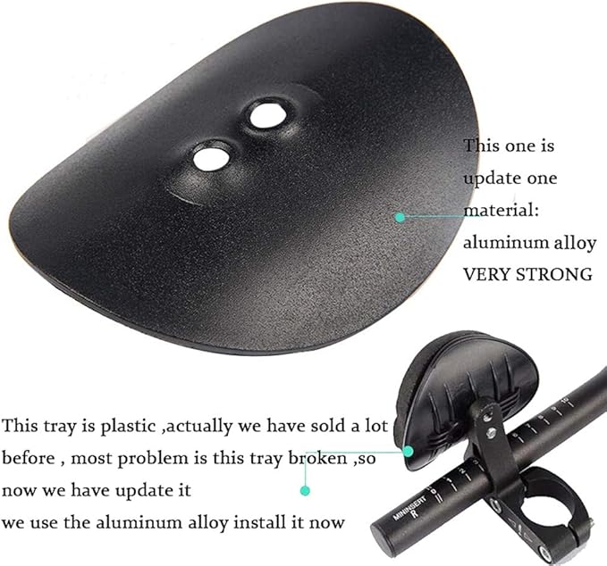 Aero Bars,Bicycle Bike Armrest Handlebars TT Rest Bar Aluminum Alloy Black for Mountain Road Bicycle Bike Racing Handlebars