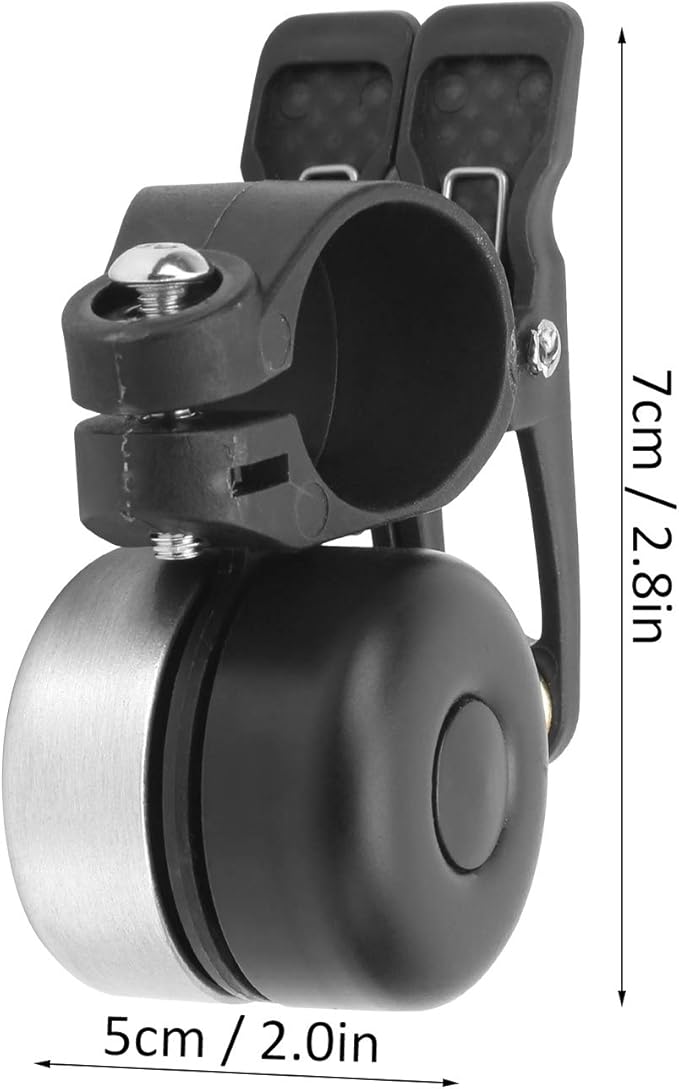 plplaaoo Classic Bike Bell,Bicycle Bell, Vintage Bicycle Double Bell Loudly Sound Mountain Bike Horn Knocking Cycling Accessory, Clearer Louder Longer Sustained Purer Tone, Classic Bike Bell Vint