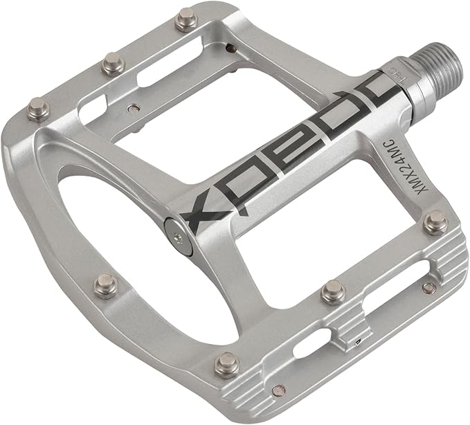 Xpedo Spry Flat Bicycling Pedals | Magnesium Body, 11mm Low-Profile, 106x100mm Platform, 28 Steel Replaceable Pins | MTB Trail/Enduro