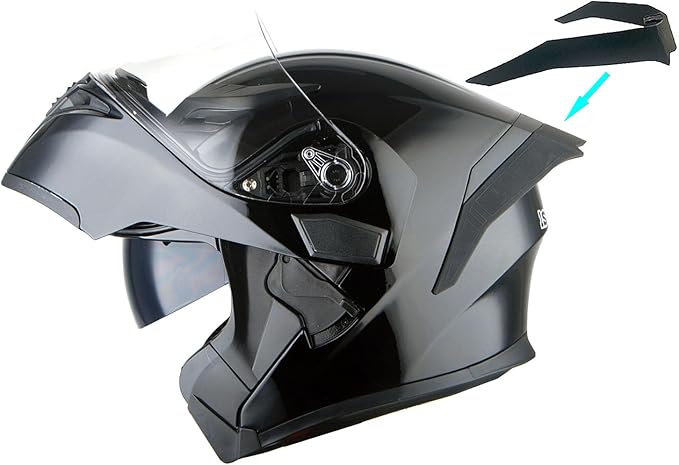 1Storm Motorcycle Modular Full Face Helmet Flip up Dual Visor Sun Shield: HB89