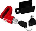 Heavy Duty Motorcycle Bike Disc Brake Lock, Anti-Theft Waterproof Wheel Lock Safety Disc Lock Padlock for Scooters and Mountain Road Cycling with Two Keys(Red)