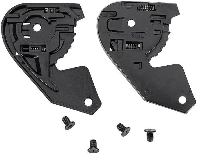 1 Piece FJMQHU Helmet Base Plate Replacement, Black PP Material Motorbike Helmet Visors Base for Stable Lens Fixing