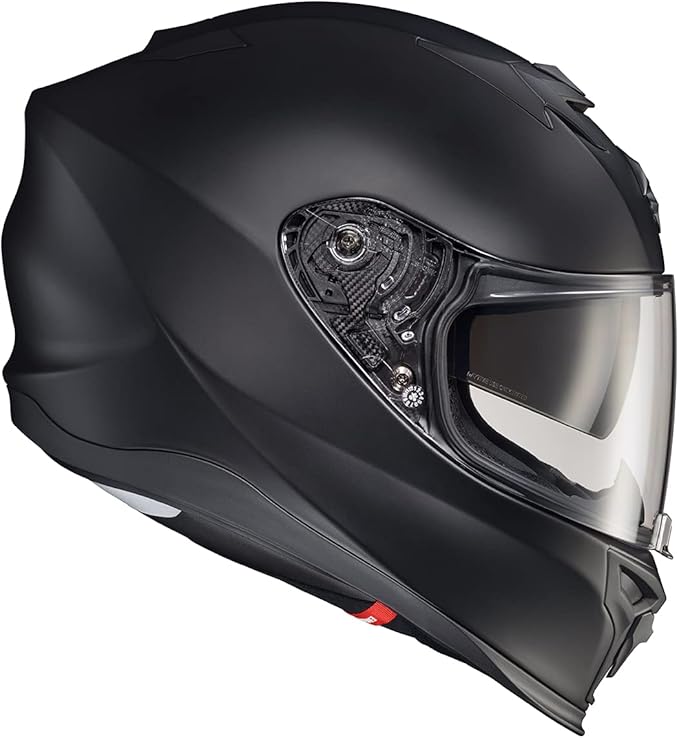 ScorpionEXO T520 Full Face Touring Motorcycle Helmet with Bluetooth Ready Speaker Pockets DOT ECE Approved Solid (Matte Black - 3X-Large)