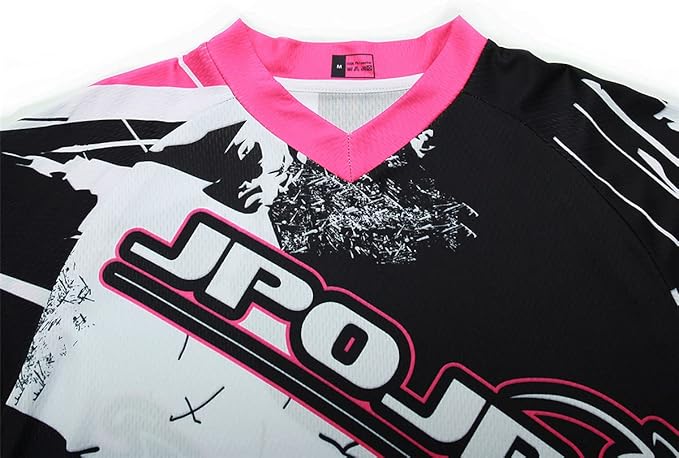 Men's Mountain Bike Jersey Long Sleeve MTB Off-Road Motocross Jersey Quick Dry Downhill&Motocross Shirts