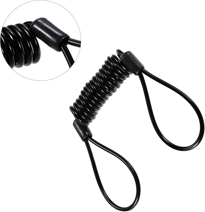 X AUTOHAUX Disk Brake Lock Motorcycle Alarm Disc Lock Security Reminder Cable Tool for Scooter Motorcycle Bike Brake Disc Black