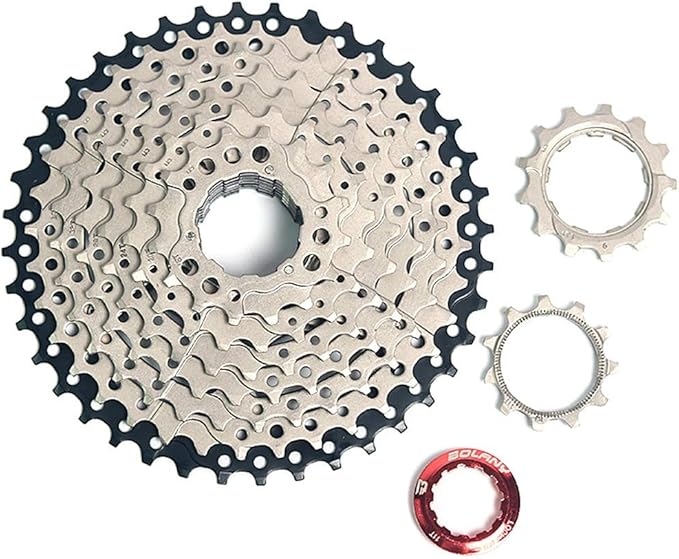 BOLANY Bike 8/9/10 Speed Cassette 11-25T/32T/36T/40T/42T/46T/50T Fit for MTB Bike, Road Bicycle, Lightweight Cassette, Compatible with Shimano SRAM Sunrace
