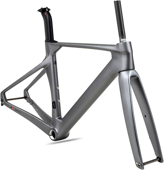 700C Carbon Road Bike Frameset 43.5cm / 46cm / 48cm / 50cm / 52cm / 54CM / 56CM Breaking Wind Racing Frame Thru Axle Frame 12×100MM 12×142MM Disc Brake Frame Internal Routing