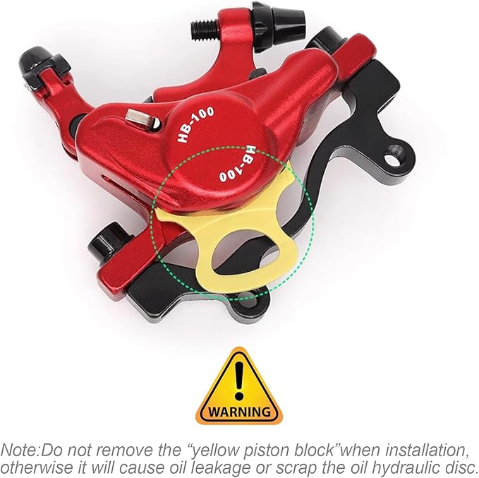 MTB Road XTECH HB-100 MTB Road Line Pulling Hydraulic Disc Brake Calipers Front & Rear Mountain Bike Disc Brake E-Bike Disc Brake Set