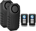 Bike Alarms for Ebikes, 2Pcs Wireless Bike Alarm with Remote, Anti-Theft Bicycle Motorcycle Alarm Wireless Security Vibration Motion Sensor Alarms, IP65 Waterproof Super Loud 113dB
