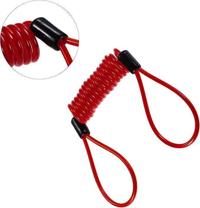 X AUTOHAUX Disk Brake Lock Motorcycle Alarm Disc Lock Security Reminder Cable Tool for Scooter Motorcycle Bike Brake Disc Red
