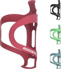 ROCKBROS Bike Water Bottle Cage Holder Lightweight Alloy Aluminum Bicycle Water Bottle Holder Cages Secure Hold Brackets for MTB, Road,Gravel Bike，Red