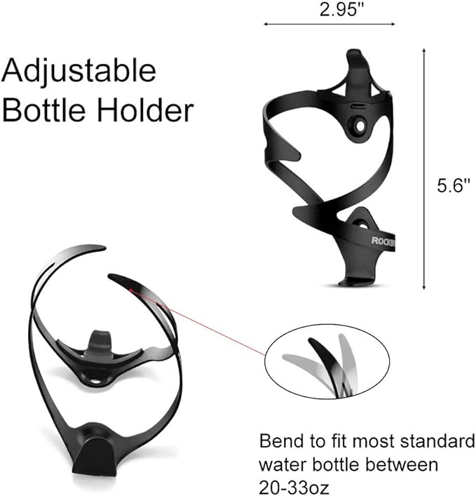 ROCKBROS Bike Water Bottle Cages Bicycle Water Bottle Holder Lightweight Aluminum Alloy Bike Bottle Bracket for Road and Mountain Bike-2Pack