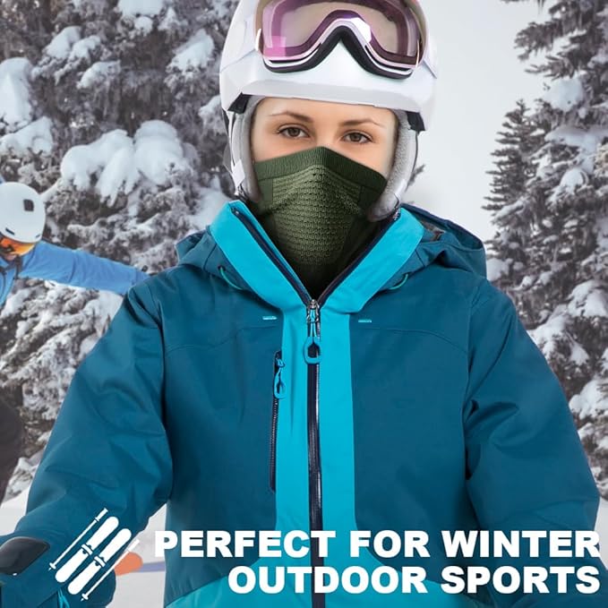 WTACTFUL Winter Neck Warmer Gaiter Windproof Face Mask Balaclava Bandana for Ski Snowboard