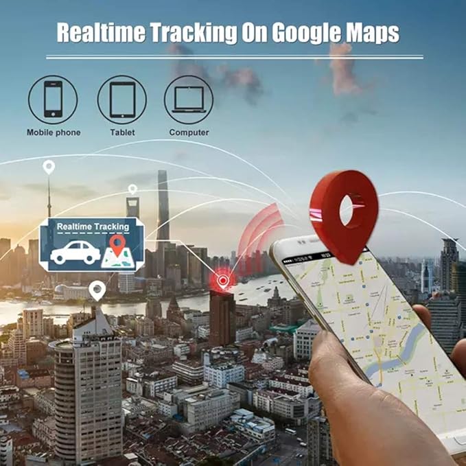 GPS Tracker for Car Truck Vehicles GPS Tracker Real time Mini Wired GPS Tracker for Motorcycle, Boats, Machinery, Assets, with Anti-Theft Alarm, Super Cheap $5 Monthly Fee - 4G TK806