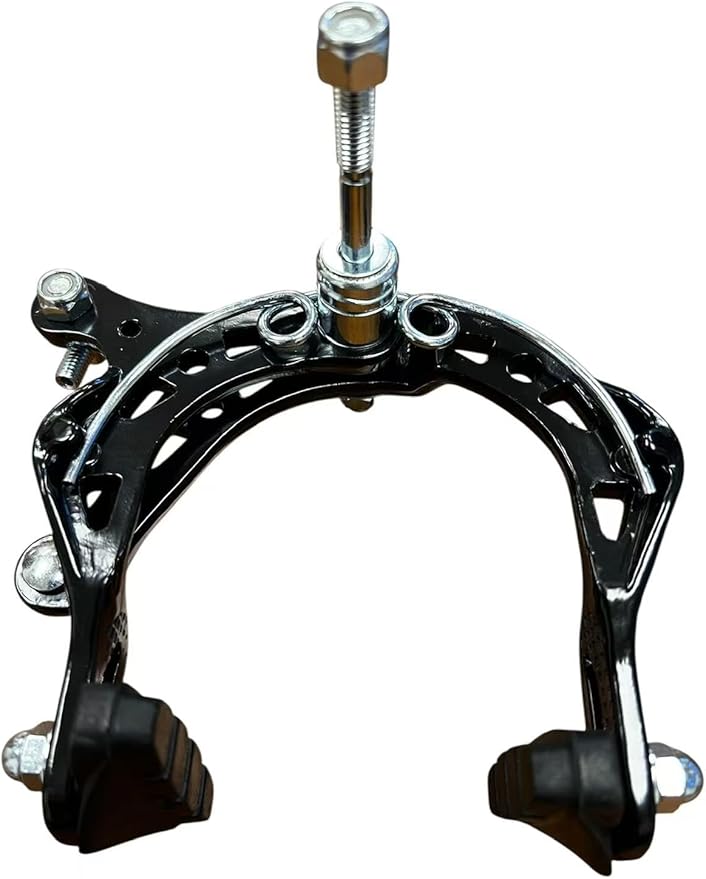 1 Pair C-Brake Brake Arm Set – Front & Rear Side Pull Rim Brakes with 50mm Pads, 110mm Arm – Electroplated Aluminum Alloy