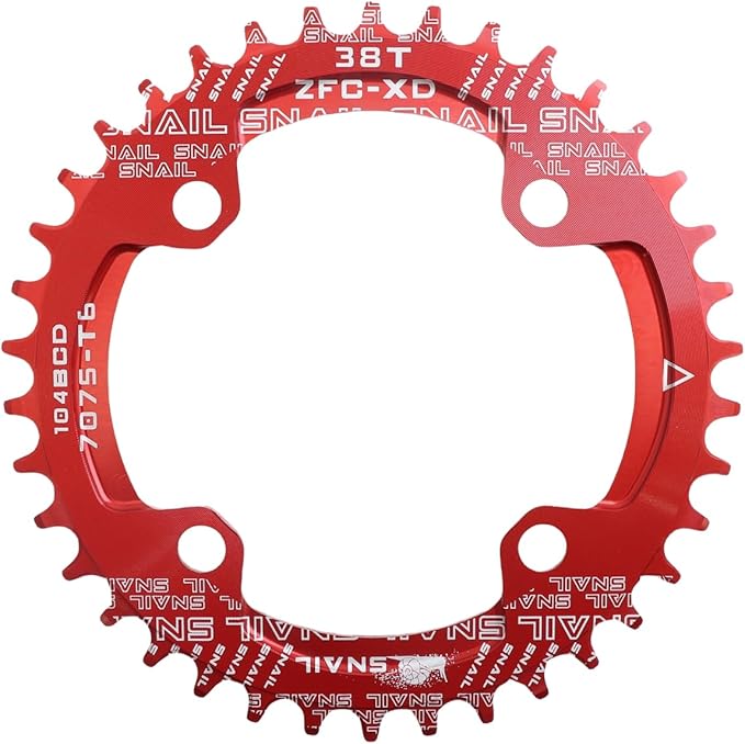 DJC Bike Chainring 104BCD Round/Oval 30t 32t 34t 36t 38t 40t 42t 44t 46t 48t 50t 52t Tooth Narrow Wide 7/8/9/10/11/12 Speed Ultralight MTB Mountain Bike 104 BCD Chainwheel