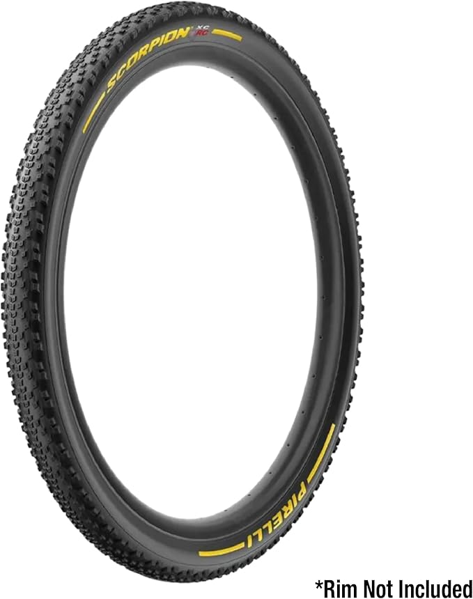 Pirelli Scorpion XC RC Yellow Label (29 x 2.2) Peak Performance for Demanding XC Racing SmartGRIP Compound ProWALL Technology Versatile Tread Design (1 Tire)