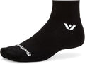 Swiftwick- ASPIRE QUARTER CREW Running & Cycling Socks, Lightweight, Compression Fit