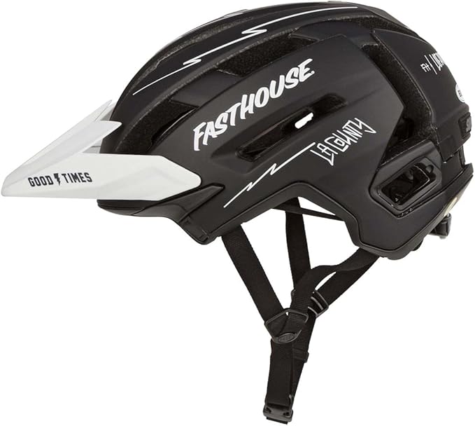 BELL Super Air Spherical Bike Helmet - Fasthouse Matte Black/White Large