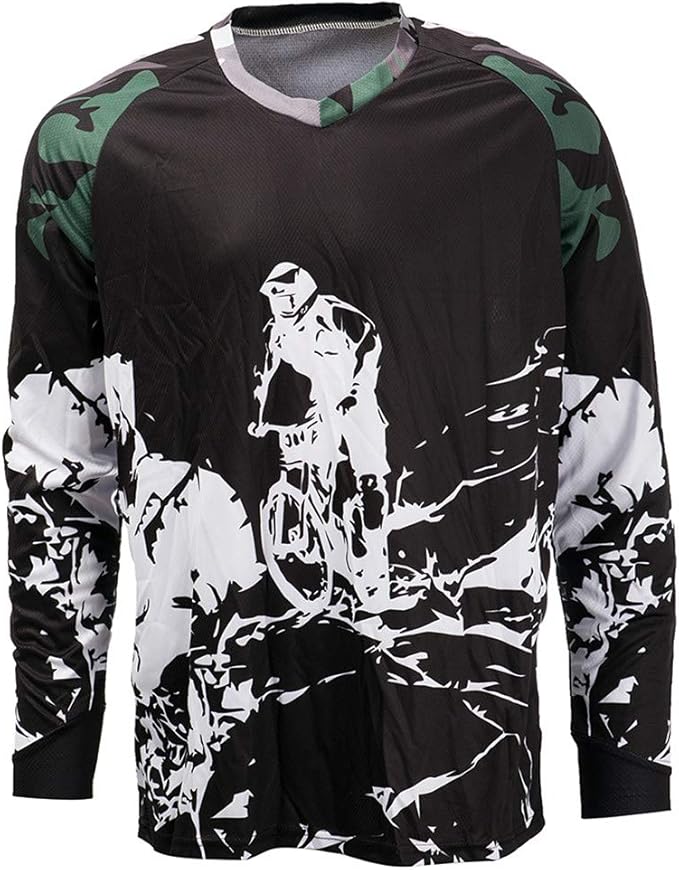 Cycling Jersey Long Sleeve Men's Mountain Bike Motocross Jersey Long Sleeve MTB T-Shirt