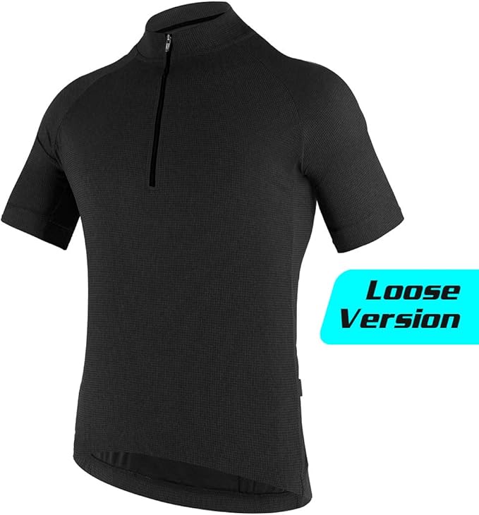 CATENA Men's Cycling Jersey Short Sleeve Shirt Running Top Moisture Wicking Workout Sports T-Shirt
