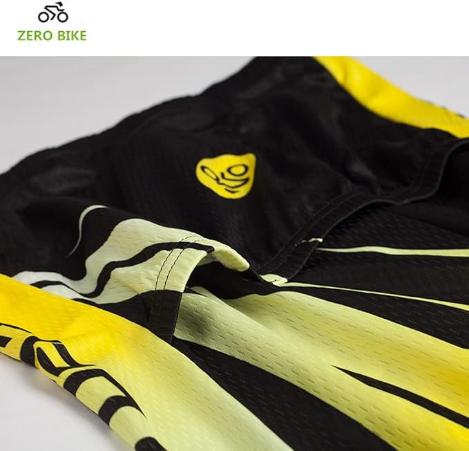 Men's Short Sleeve Breathable Cycling Jersey Set 3D Padded Bicycle Shorts Sportswear Suit Quick Dry