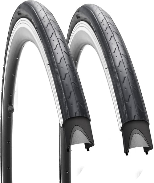 1 or 2 Pack 700X23C/25C/28C/35C Road Bike Tires with or Without 2 Inner Tubes Presta Valve and 2 levers for City Commuter Road Pavement Garden Trail Bike Tires