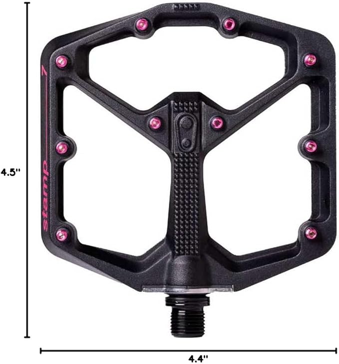 Crankbrothers Stamp Flat MTB Pedals - Size-Specific, Lightweight, Versatile, Durable Bike Pedals