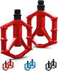 Mountain Bike Pedals,Road/MTB Flat Pedals, Non-Slip Lightweight Aluminum Alloy Bicycle Pedals, Fits 9/16" Road Mountain BMX MTB Bike Pedal