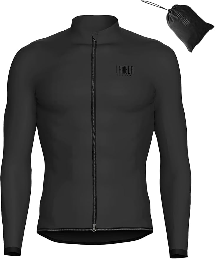 LAMEDA Cycling Jacket for Men Women, Windproof Lightweight Packable Cycling Windbreaker Bicycle Clothing Jacket