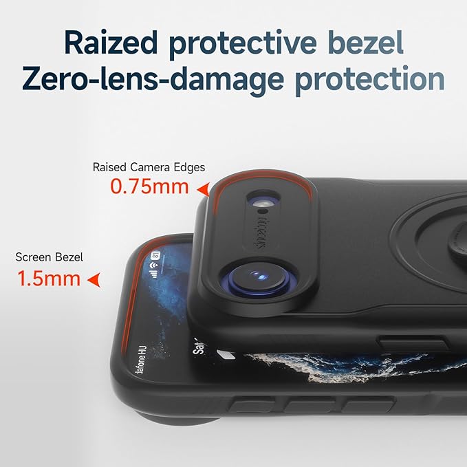 Bike Phone Case for iPhone Air – Shockproof & Slim with Built-in Lock, Compatible with Garmin-Style Mounts, Quick-Release for Road & MTB Cycling