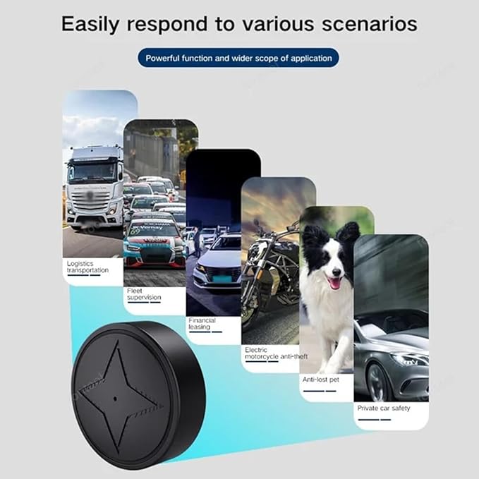 GPS Tracker for Vehicles, No Subscription, GPS Strong Magnetic Vehicle Anti-Lost Tracker, Smallest Locator Real Time, Anti-Theft Micro GPS Tracking Device with Free App, 2026 Upgraded (Model PG12-4)