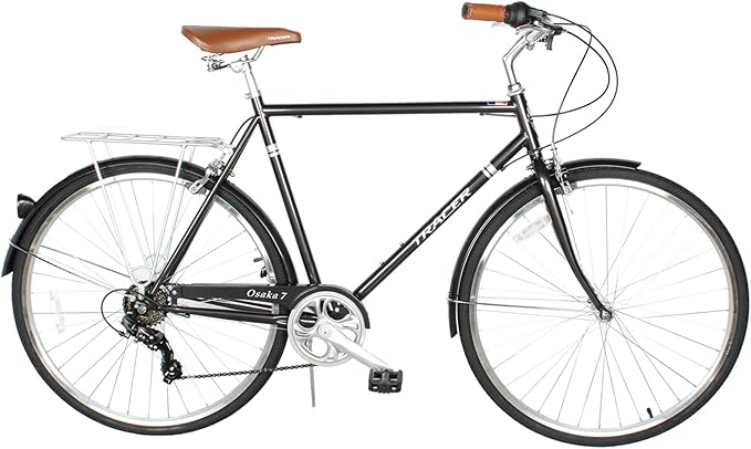 Tracer Osaka Hybrid Bikes for Women/Men,Steel Frame, 7-Speed/Inter-3 Speed, 700c Wheels,City Bike,Comfort Bike,Commuter Bike,Womens Bike Multiple Color
