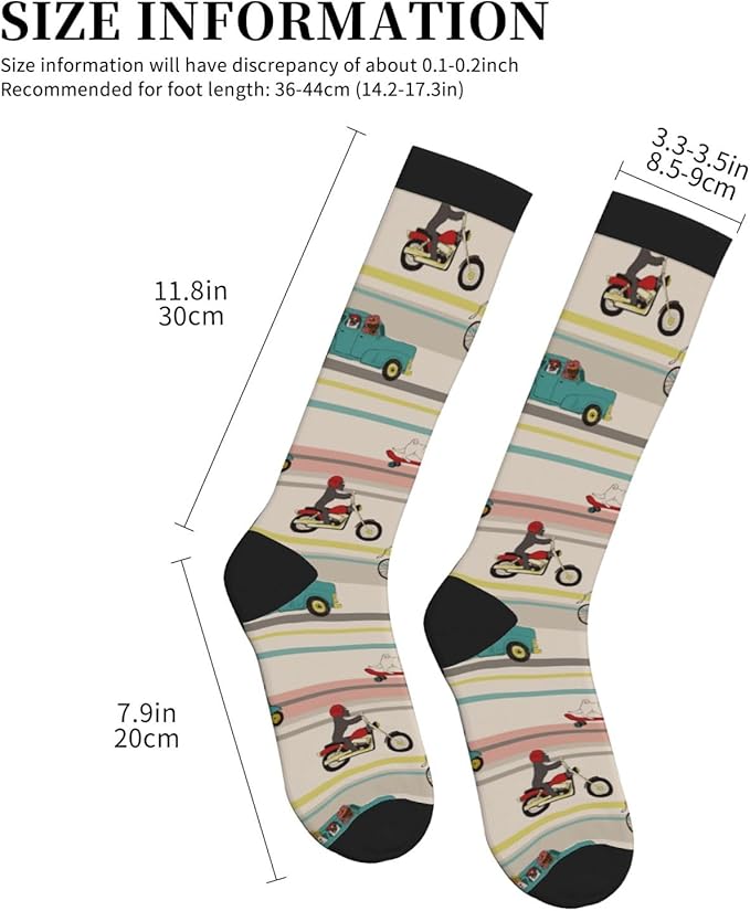 bassyil Compression Socks for Women & Men Circulation 15-20 mmHg Knee High Best Support for Nurses Travel Running Athletic
