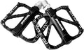 Mountain Bike Pedals, MTB Pedals Aluminum Alloy Composite Pedal Platform, Non-Slip Bicycle Pedals w 12pins, fit for 9/16" Adult BMX, City, Road Bike