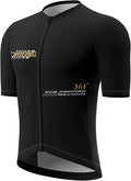Men's Cycling Jersey Short Sleeve Breathable Quick Dry Bike Shirt Lightweight MTB Road Bicycle Jersey Full Zip 3 Rear Pockets