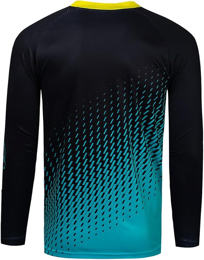 Men's Mountain Bike Jersey Long Sleeve MTB Off-Road Motocross Jersey Quick Dry Downhill&Motocross Shirts