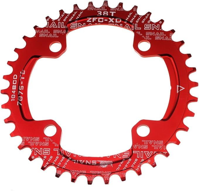 CYSKY 104 BCD Chainring 30T to 52T Narrow Wide Chainring with Sprocket Bolts for 1x Set-up Road Bike Mountain Bike BMX MTB Gravel Ebike