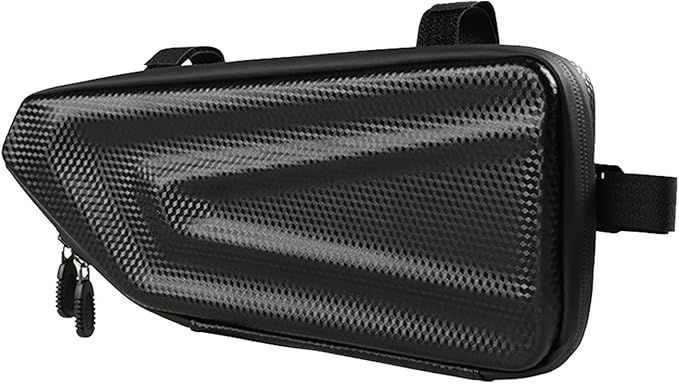 Bike Frame Storage Bag, Universal Waterproof Bicycle Triangle Front Frame Under Top Tube Bag, 2.5 L Narrow Edge Cycling Accessories Pouch for Road Bike MTB Bicycle (COLOR:black)
