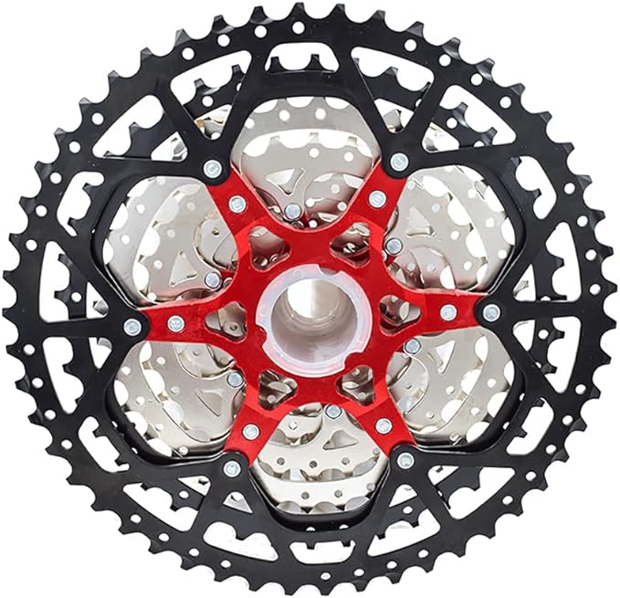 VG SPORTS 8/9/10/11/12 Speed Ultra-Light Bike Cassette for Mountain Bike 11-40T/11-42T/11-46T/11-50T/11-52T MTB Cassette Lightweight Aluminum Bracket Cassette