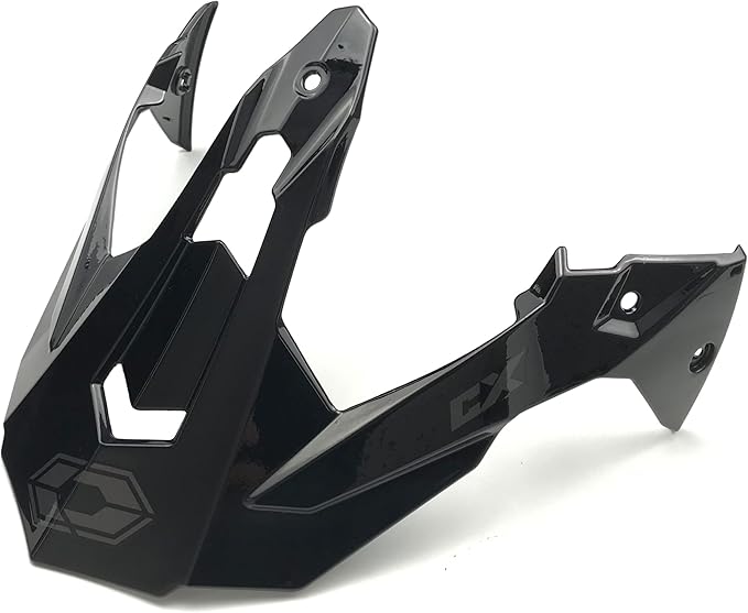 Castle Mode Dual Sport Solid Helmet Replacement Visor/Peak Black